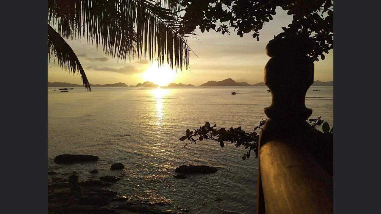 Hut Sunset Island View Hotel El Nido Bagian luar foto