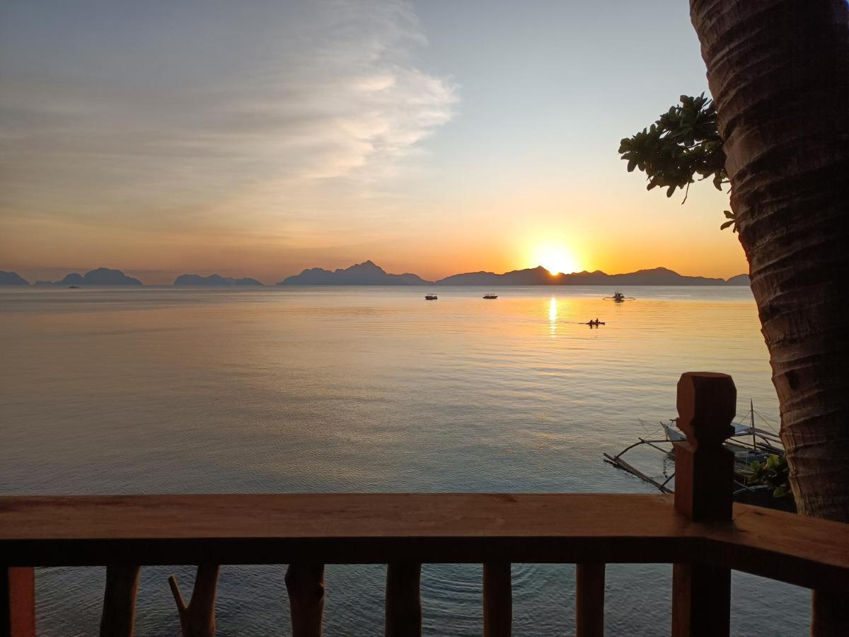 Hut Sunset Island View Hotel El Nido Bagian luar foto